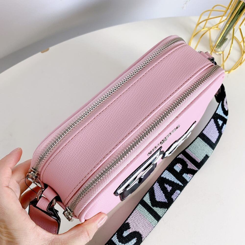 Karl Lagerfeld LH2ER9BJ MAYBELLE CAMERA CROSSBODY IN POWDER BLUSH - Picture 8 of 10